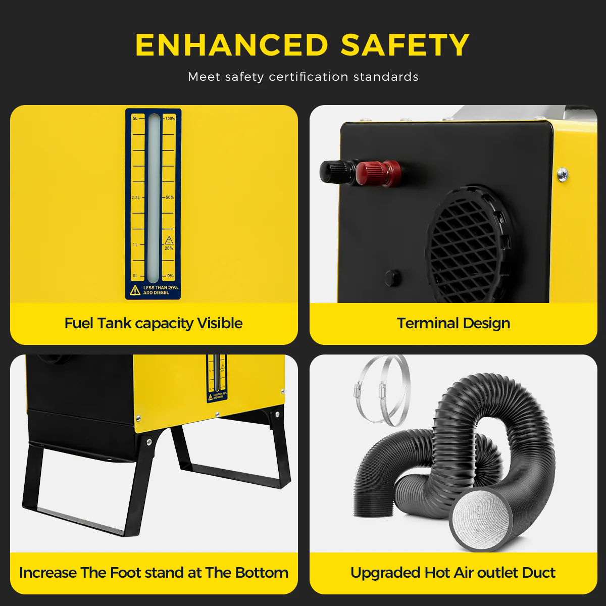 Sunster A2013ST Diesel Heater 8KW 12/24V 110-240V, Plus A2409PW Switch All in One WIFI Bluetooth Version - Image 5