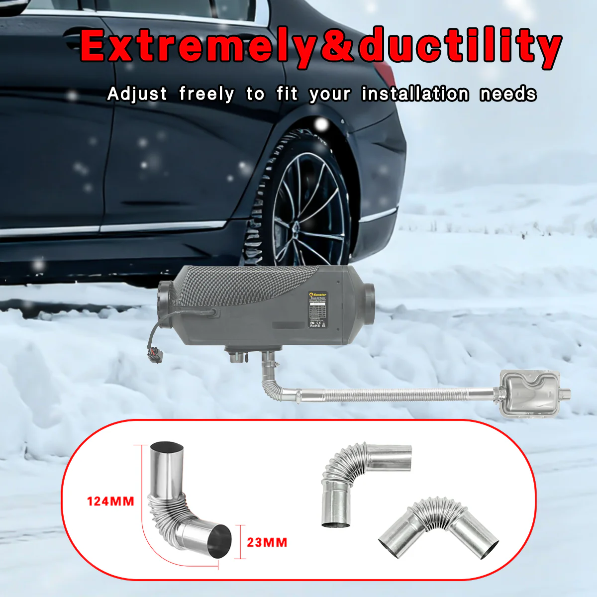 A725 Exhaust Pipe Tube Elbow Connector - Image 3