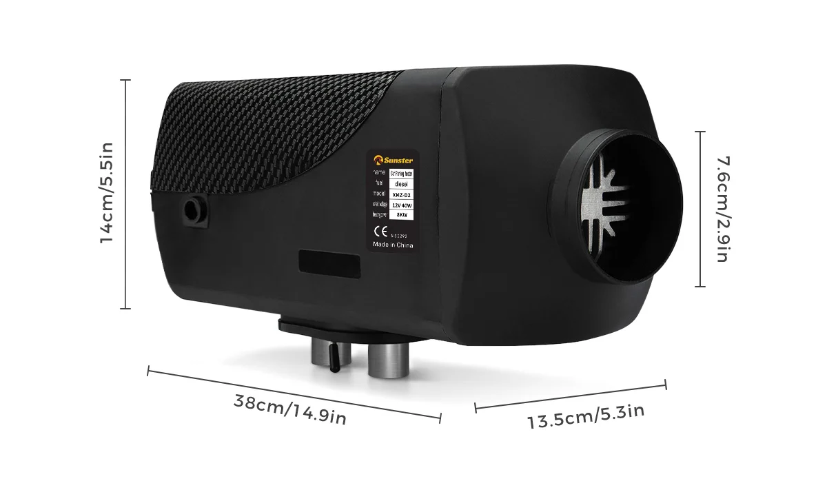 Sunster A2013S Diesel Heater 2KW 12/24V, Traditional Classic Version - Image 12