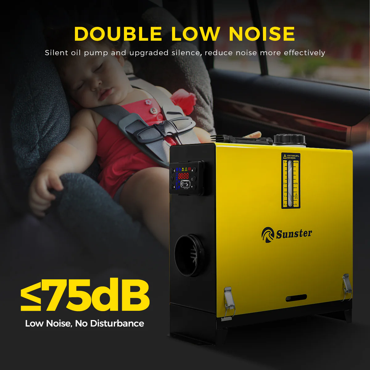 Sunster A2013SL Diesel Heater 8KW 12/24V 110-240V, All in One Classic Version - Image 11