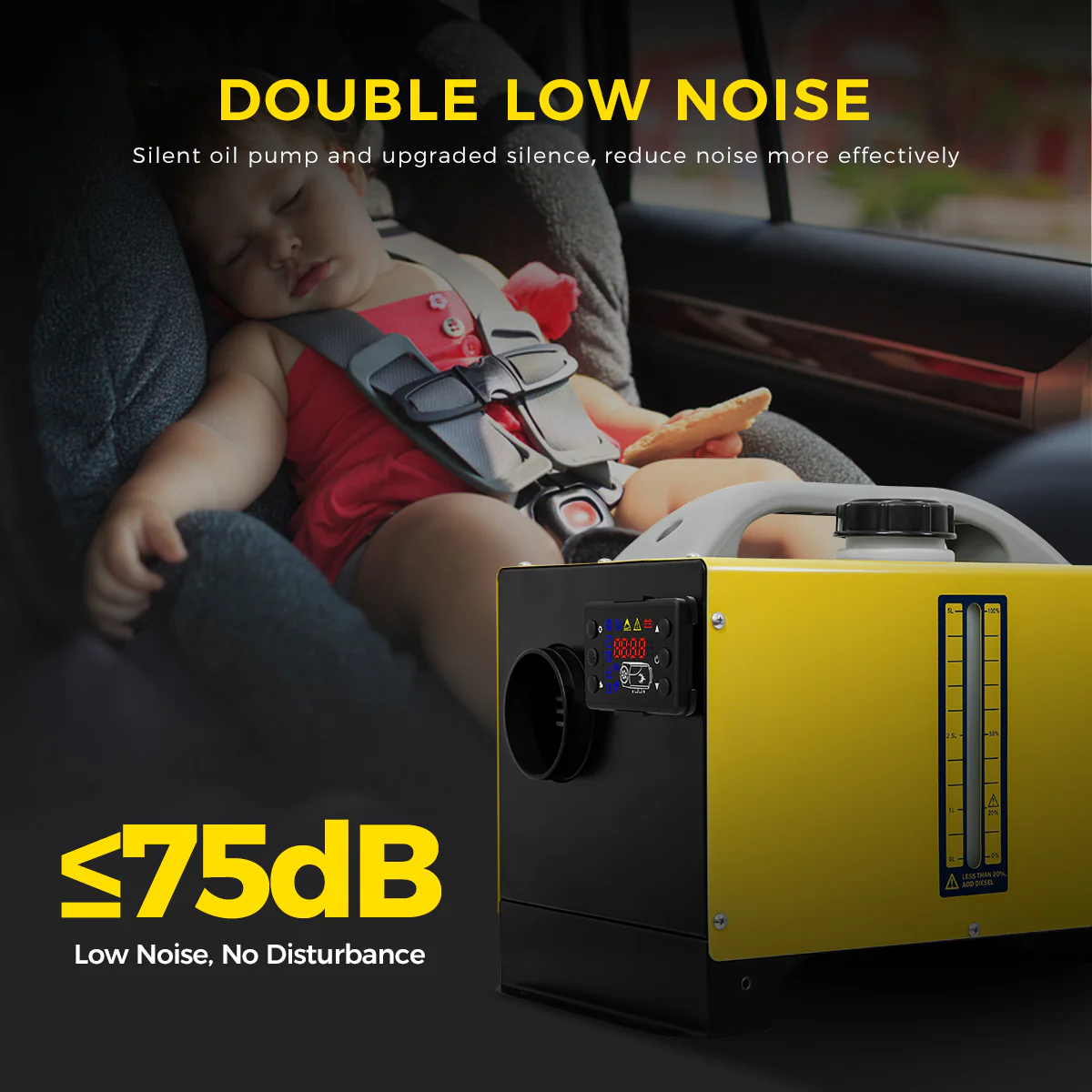 Sunster A2013ST Diesel Heater 8KW 12/24V, All in One Classic Version - Image 9