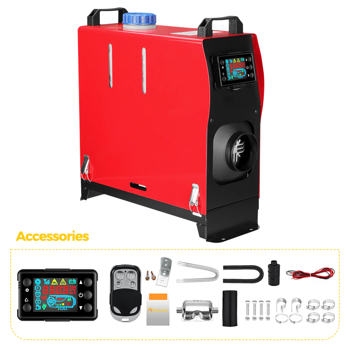 Sunster A2013V Diesel Heater 8KW 12V, All in One Classic Version - Image 2