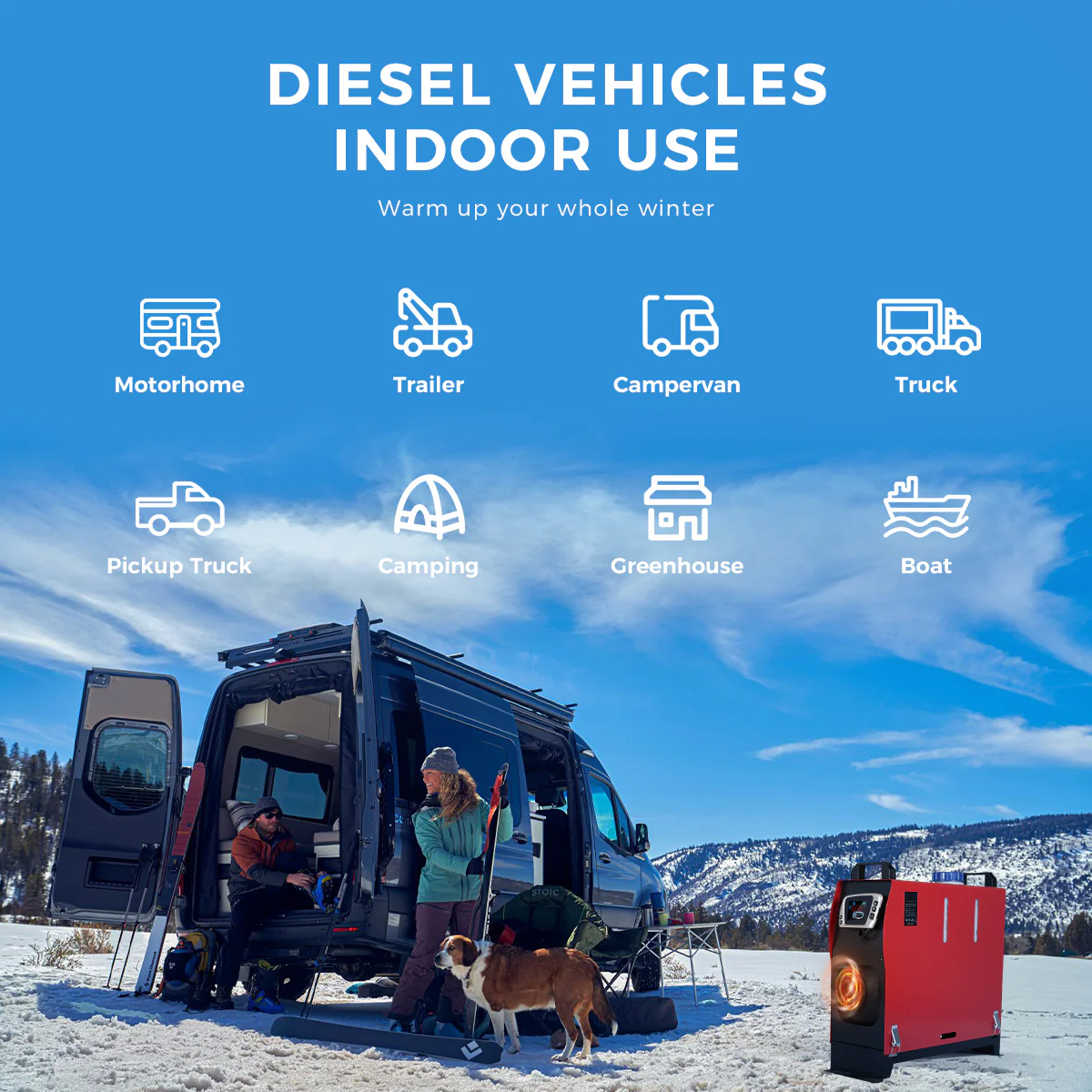 Sunster A2018GL Diesel Heater 8KW 12V, All in One Classic Version - Image 10