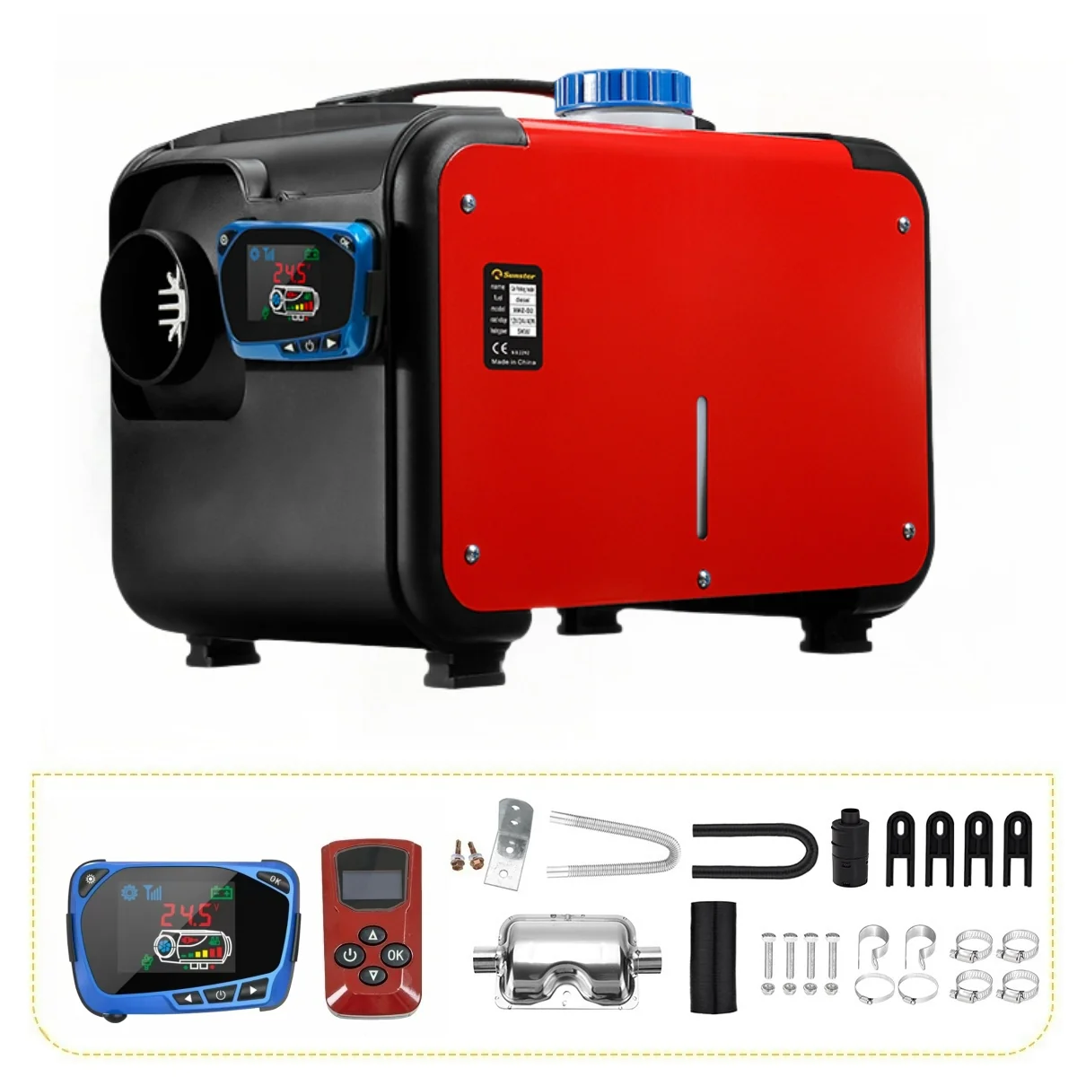 Sunster A2018H Diesel Heater 8KW 12V, All in One Classic Version - Image 2