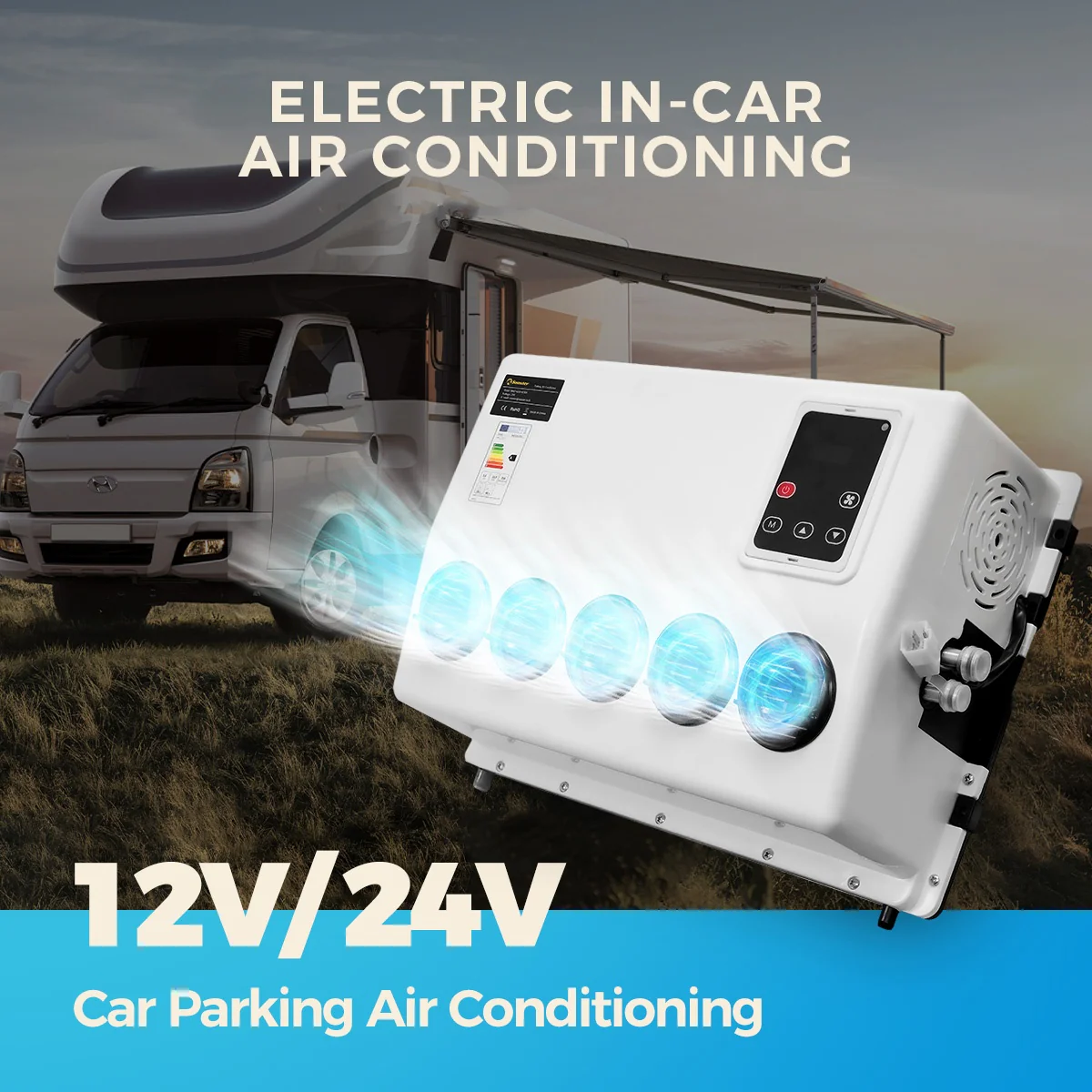 Sunster S-AC1 Parking Air Conditioner 12V/24V Indoor Unit